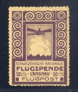 1913, Flugspende Langnau, 50 Cts. ... 