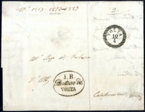 1844/67, 15 lettere franchige di vari comuni ... 