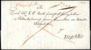 1822, lettera da Verona del settembre a ... 