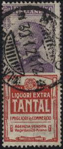 1924-25, Pubblicitari, 50 c. Tantal, ... 