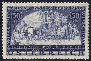 1933, W.I.P.A., 50+ 50 kr., carta con filo ... 