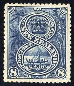 1898, 8 P blau, Mi. 74 SG 255