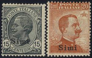 1921/22, Simi, 2 val. (S. 10-11 / 330,-)