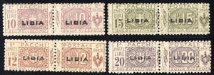 1915, Pacchi Postali, serie completa Sass. ... 