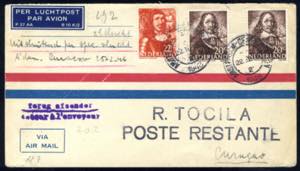 1946, Luftpostbrief von Amsterdam am 22.3. ... 