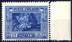 1938, Pittorica, 25 Lire azzurro, dentellato ... 