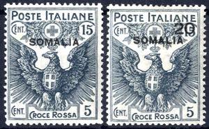 1916, Croce Rossa, 4 val. (S. 19-22 / 340,-)