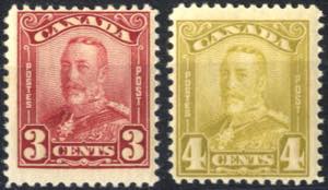 1928, King George V 2-5 cent., Mi. 129-32 SG ... 