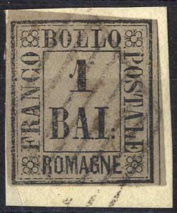 1859, 1 Baj. bruno grigio, usato su ... 