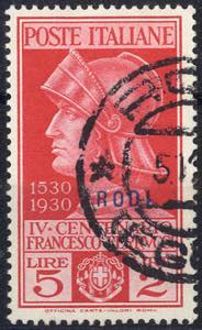 1930, Rodi, Ferrucci, 5 val., usati (Sass. ... 