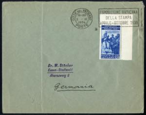1936, lettera il 5.3.36 per Essen (Germania) ... 