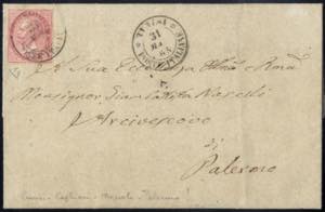 1865, Lettera da Tunisi 31.5.1865 via ... 