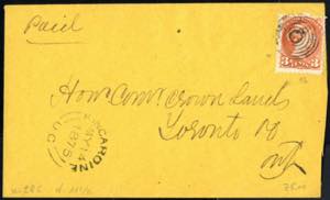 1875/95, sieben Briefe mit 3 c Marken und ... 