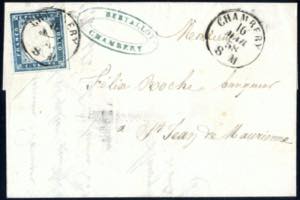 1858, lettera da Chambèry il 16.3. per St ... 