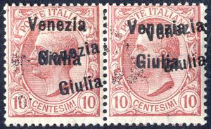 1918/19, Venezia Giulia,10 Cent. rosa, ... 