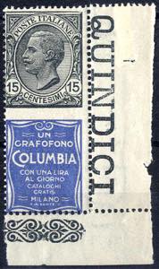 1924/25, 25 Cent. Columbia con notevole ... 