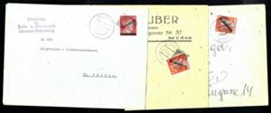 1945, 3 Briefe frankiert mit I. Wiener ... 
