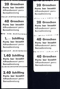 Graz 1947/48, Graz Kroisbach Gebührenzettel ... 