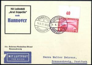 1931, Landungsfahrt nach Hannover, ... 