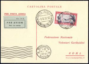 1932, Volo speciale Caprera - Roma, ... 