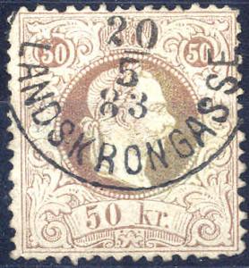 1867, 50 Kreuzer in Type IID, LZ 12, ... 