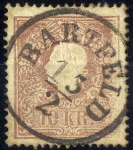 BARTFELD 1858, 10 Kreuzer mit ... 