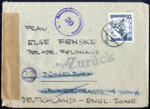 1945, zensurierter Brief aus Wien mit 50 Gr ... 