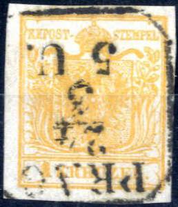 1850, 1 Kreuzer in Type Ib in orange, ... 