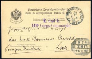 Innsbruck, 1886-1918, 29 Belege, 8 ... 