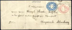 1863/64, 15 Kreuzerbrief mit ... 