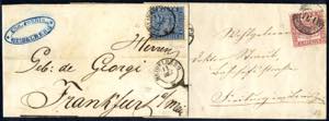 1862, 2 Briefe, einer von Heidelberg am ... 