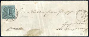 1852, Brief von Schleitz am 13.4. nach ... 