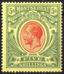 1914, König Georg V, 5 Sh ungebraucht, SG ... 