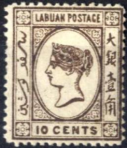 1894, Königin Viktoria, 10 C dunkelbraun, ... 