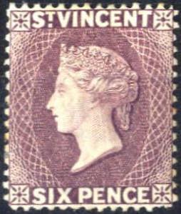 1885/97, Königin Viktoria, 6 P violett Wz. ... 