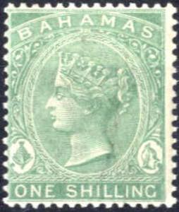 1882/98, Königin Viktoria, 1 Sh blaugrün, ... 