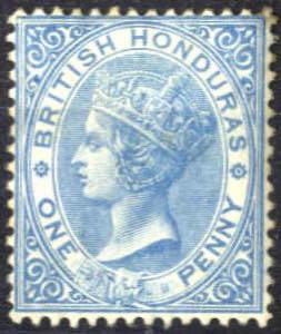 1865, Königin Viktoria, 1 P blau, gez. 14 ... 