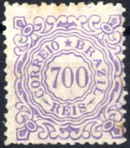 1884/88, Freimarken, 700 R violett, gez. ... 