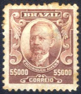 1913/17, Rodrigues Alves, 5000 R braun ... 
