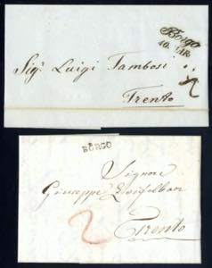 Borgo, grotesk auf Brief vom 28.6.1826 ... 