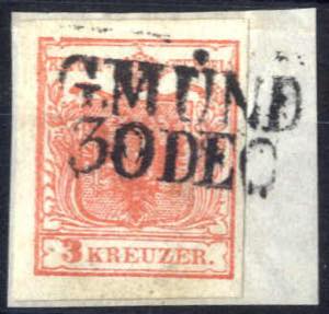 Gmünd / 30 DEC, RL-R auf Briefstück mit ... 