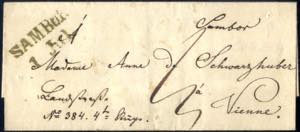 Sambor  1850, Brief (RL-r) vom 1.7. nach ... 