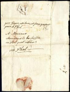 1795, Brief in französischer Sprache von ... 