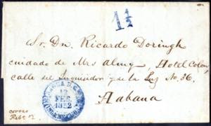 1832, Brief aus Sagua la Grande vom 12.2. ... 