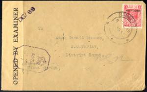 1945, Brief aus Rangooun am 9.12. nach ... 