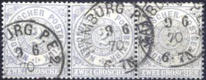 1869, Freimarken, 2 Gr graublau der ... 