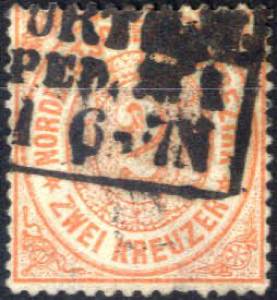 1869/71, Freimarken, 2 Kr orange der ... 
