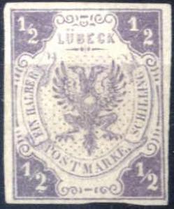 1862, Wappen auf punktiertem Grund, ½ S ... 