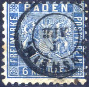 1862/63, Wappen mit liniertem Hintergrund, 6 ... 