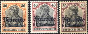1906/11, Germania mit Wz. 1 Aufdruck ... 